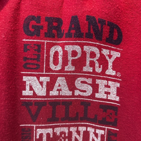 GRAND OLE OPRY Nashville Hoodie with zip at neckline Size M - Picture 2 of 4